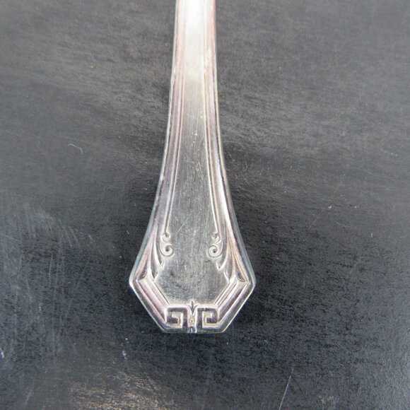 Reed & Barton Pompeian Greek Key & Scrollwork Design Dessert Fork Lot of 4 Vntg - Picture 11 of 12